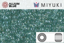 MIYUKI Round Rocailles Seed Beads (RR11-2445) 11/0 Small - Transparent Sea Foam Luster