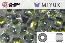 MIYUKI Round Rocailles Seed Beads (RR11-3201) 11/0 Small - Magic Golden Olive Lined Crystal