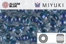MIYUKI Round Rocailles Seed Beads (RR11-3207) 11/0 Small - Magic Royal Aqua Lined Crystal