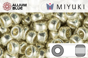 MIYUKI Round Rocailles Seed Beads (RR8-0181) 8/0 Large - Galvanized Silver - 關閉視窗 >> 可點擊圖片
