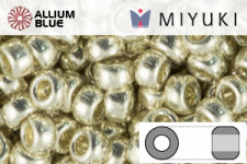 MIYUKI Round Seed Beads (RR11-2033) - Matte Opaque Light Olive Luster
