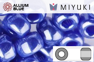 MIYUKI Round Rocailles Seed Beads (RR8-0434) 8/0 Large - Opaque Luster Cobalt