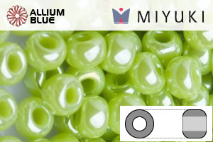 MIYUKI Round Rocailles Seed Beads (RR8-0439) 8/0 Large - Opaque Chartreuse Luster