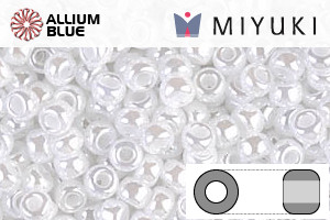 MIYUKI Round Rocailles Seed Beads (RR8-0528) 8/0 Large - Ceylon White - 關閉視窗 >> 可點擊圖片