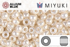 MIYUKI Round Rocailles Seed Beads (RR11-0592) 11/0 Small - Antique Ivory Pearl Ceylon