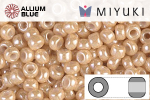 MIYUKI Round Rocailles Seed Beads (RR8-0593) 8/0 Large - Light Caramel Ceylon - 關閉視窗 >> 可點擊圖片