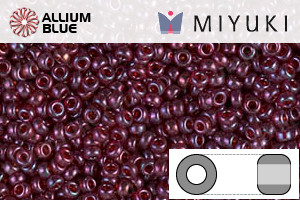 MIYUKI Round Rocailles Seed Beads (RR15-0313) 15/0 Extra Small - Cranberry Gold Luster