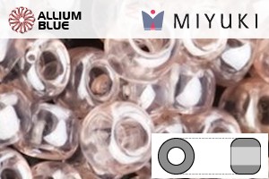 MIYUKI Round Rocailles Seed Beads (RR15-0330) 15/0 Extra Small - Transparent Pink Mist Luster - Click Image to Close