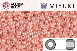 MIYUKI Round Rocailles Seed Beads (RR15-0429) 15/0 Extra Small - Opaque Salmon - Haga Click en la Imagen para Cerrar