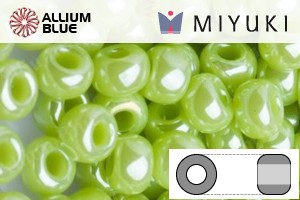 MIYUKI Round Rocailles Seed Beads (RR15-0439) 15/0 Extra Small - Opaque Chartreuse Luster