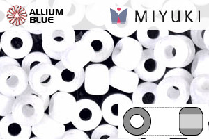 MIYUKI Round Rocailles Seed Beads (RR6-0402) 6/0 Extra Large - Opaque White - 關閉視窗 >> 可點擊圖片