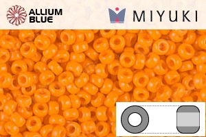 MIYUKI Round Rocailles Seed Beads (RR6-0405) 6/0 Extra Large - Opaque Mandarin