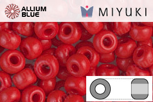 MIYUKI Round Rocailles Seed Beads (RR6-0408) 6/0 Extra Large - Opaque Red - Haga Click en la Imagen para Cerrar