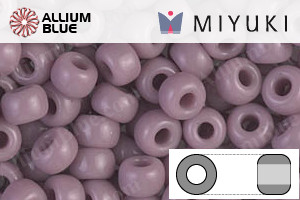 MIYUKI Round Rocailles Seed Beads (RR6-0410) 6/0 Extra Large - Opaque Mauve - Click Image to Close