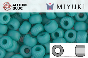 MIYUKI Round Rocailles Seed Beads (RR6-0412F) 6/0 Extra Large - Matte Opaque Turquoise Green - 關閉視窗 >> 可點擊圖片