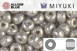 MIYUKI Round Rocailles Seed Beads (RR6-3956) 6/0 Extra Large - Baroque Pearl Silver