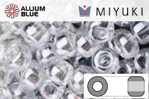 MIYUKI Round Rocailles Seed Beads (RR5-0160) 5/0 E Beads - Crystal Luster - Click Image to Close