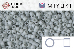 MIYUKI Delica® Seed Beads (DB2281) 11/0 Round - Matte Opaque Glazed Shark Fin - Haga Click en la Imagen para Cerrar