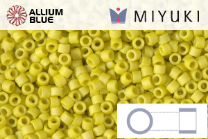 MIYUKI Delica® Seed Beads (DB2283) 11/0 Round - Matte Opaque Glazed Citron