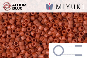 MIYUKI Delica® Seed Beads (DB2288) 11/0 Round - Matte Opaque Glazed Sienna
