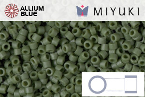 MIYUKI Delica® Seed Beads (DB2291) 11/0 Round - Matte Opaque Glazed Avocado