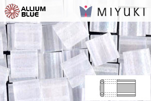 MIYUKI TILA Beads (TL-0131FR) - Matte Transparent Crystal AB - 關閉視窗 >> 可點擊圖片