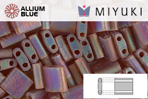 MIYUKI TILA™ Beads (TL-0134FR) - Matte Transparent Dark Topaz AB - Click Image to Close