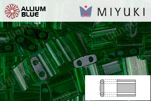 MIYUKI TILA Beads (TL-0146) - Transparent Green - Haga Click en la Imagen para Cerrar