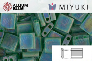 MIYUKI TILA Beads (TL-0146FR) - Matte Transparent Green AB - 關閉視窗 >> 可點擊圖片