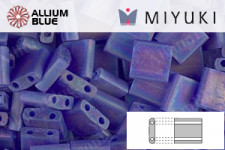MIYUKI TILA™ Beads (TL-0151FR) - Matte Transparent CobaLight AB