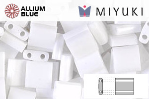 MIYUKI TILA Beads (TL-0402) - Opaque White