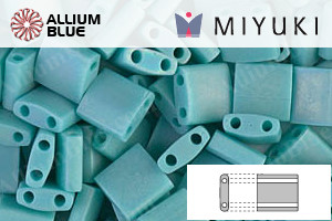 MIYUKI TILA™ Beads (TL-0412FR) - Matte Opaque Turquoise Green AB - Click Image to Close
