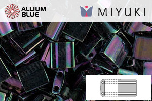 MIYUKI TILA Beads (TL-0454) - Metallic Dark Plum Iris - 關閉視窗 >> 可點擊圖片