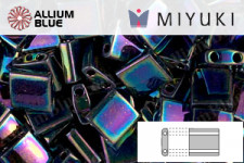 MIYUKI TILA™ Beads (TL-0455) - Metallic Variegated Blue Iris