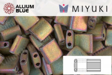 MIYUKI TILA™ Beads (TL-2035) - Matte Metallic Khaki Iris