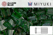 MIYUKI TILA™ Beads (TL-4507) - Transparent Green Picasso