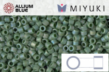 MIYUKI Delica® Seed Beads (DB2312) 11/0 Round - Matte Opaque Glazed Basil Green AB
