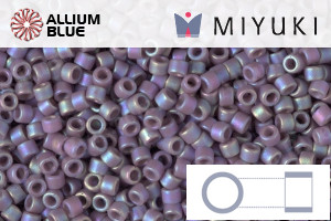 MIYUKI Delica® Seed Beads (DB2322) 11/0 Round - Matte Opaque Glazed Sea Lavender AB