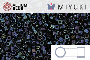 MIYUKI Delica® Seed Beads (DBC0002) 11/0 Hex Cut - Metallic Dark Blue Iris