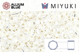 MIYUKI Delica® Seed Beads (DBC0041) 11/0 Hex Cut - Silver Lined Crystal