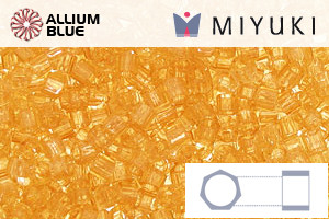 MIYUKI Delica® Seed Beads (DBMC0702) 10/0 Hex Cut Medium - Transparent Light Topaz - Haga Click en la Imagen para Cerrar