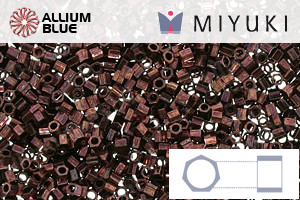 MIYUKI Delica® Seed Beads (DBSC0012) 15/0 Hex Cut Small - Metallic Dark Raspberry - Haga Click en la Imagen para Cerrar