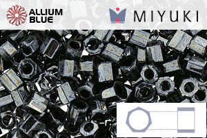 MIYUKI Delica® Seed Beads (DBLC0001) 8/0 Hex Cut Large - Metallic Gunmetal - 关闭视窗 >> 可点击图片