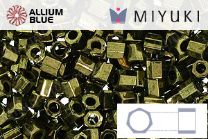MIYUKI Delica® Seed Beads (DBLC0011) 8/0 Hex Cut Large - Metallic Olive - 关闭视窗 >> 可点击图片