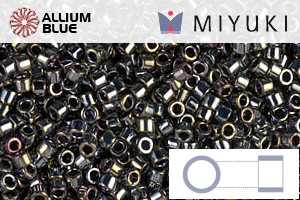 MIYUKI Delica® Seed Beads (DB0026) 11/0 Round - Metallic Steel Iris