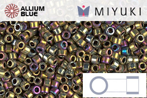 MIYUKI Delica® Seed Beads (DB0029) 11/0 Round - Metallic Purple Gold Iris