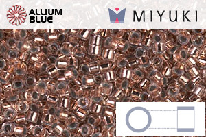 MIYUKI Delica® Seed Beads (DB0037) 11/0 Round - Copper Lined Crystal