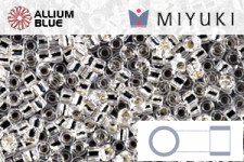 MIYUKI Delica® Seed Beads (DB0915) 11/0 Round - Sparkling Ginger Lined Crystal