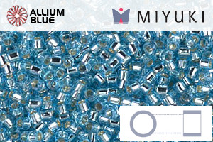 MIYUKI Delica® Seed Beads (DB0044) 11/0 Round - Silver Lined Aqua