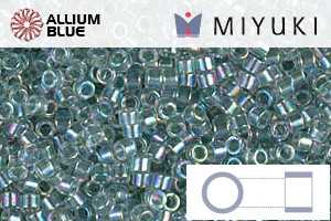MIYUKI Delica® Seed Beads (DB0084) 11/0 Round - Sea Foam Lined Crystal AB